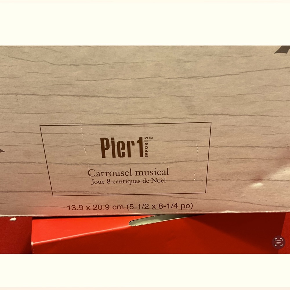 BNWT Pier 1 Christmas Musical Carrousel - Picture 5 of 7